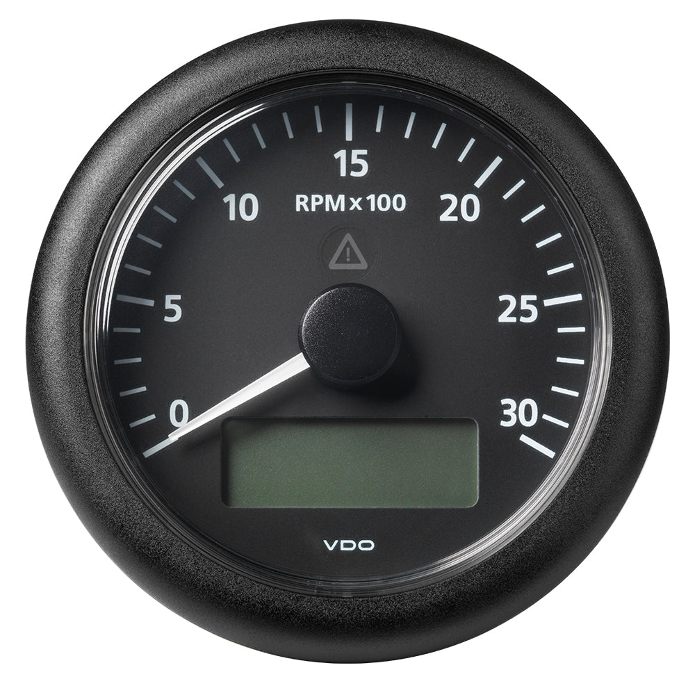 Veratron 3-3/8&quot; (85MM) ViewLine Tachometer w/Multi-Function Display - 0 to 3000 RPM - Black Dial  Bezel [A2C59512390]