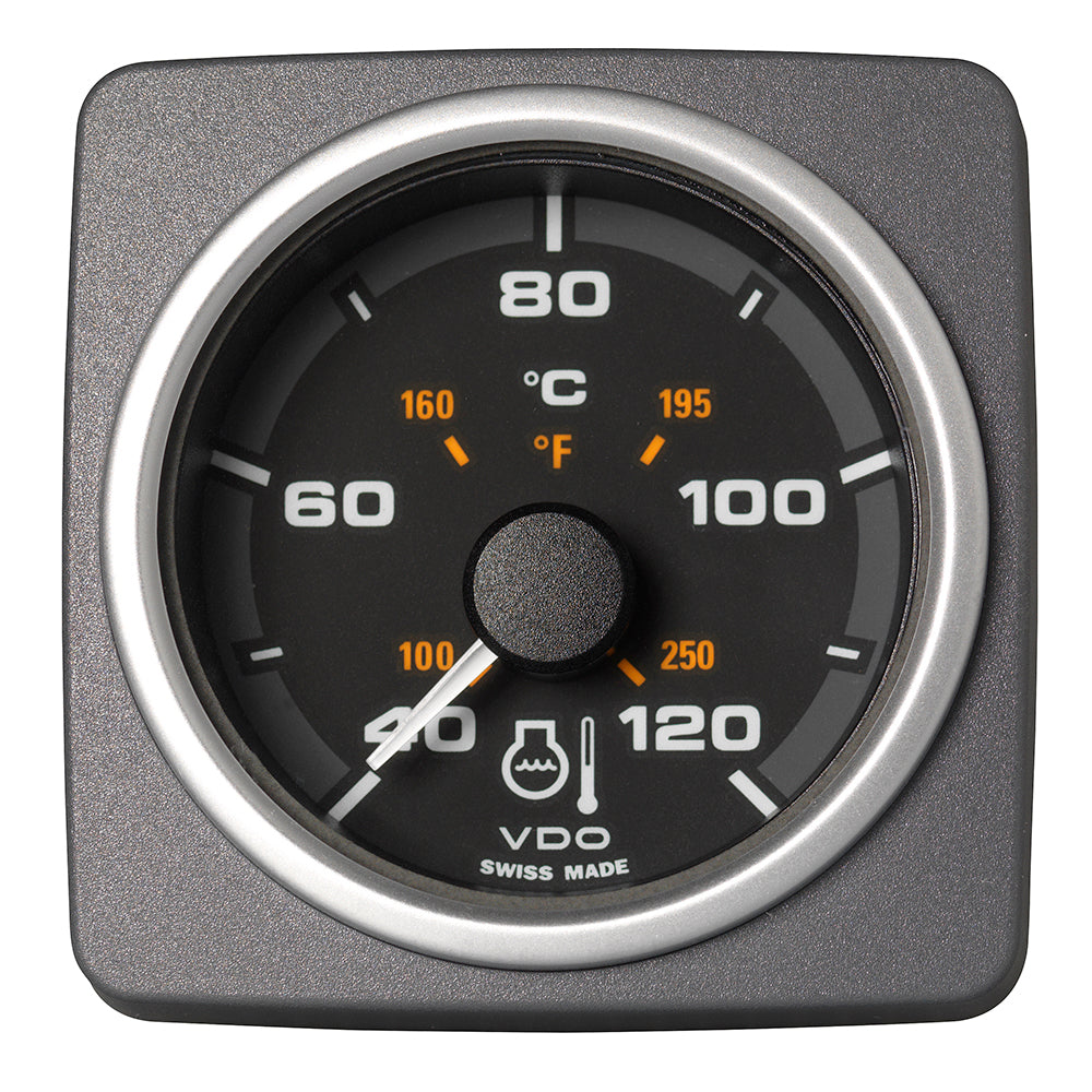 Veratron 52 MM (2-1/16&quot;) AcquaLink Coolant Temp Gauge 40 to120C - Black Dial  Bezel [A2C59501931]