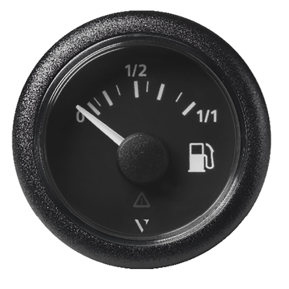 Veratron 52MM (2-1/16&quot;) ViewLine Fuel Level Gauge 0-1/1 - 3 to 180 OHM - Black Dial  Round Bezel [A2C59514082]