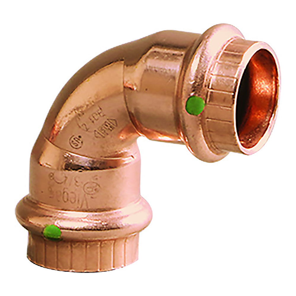 Viega ProPress 1/2&quot; - 90 Copper Elbow - Double Press Connection - Smart Connect Technology [77317]