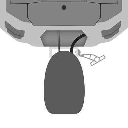 Minn Kota Raptor Jack Plate Adapter Bracket - Starboard - 2&quot; Setback - 4&quot; Rise - White [1810365]