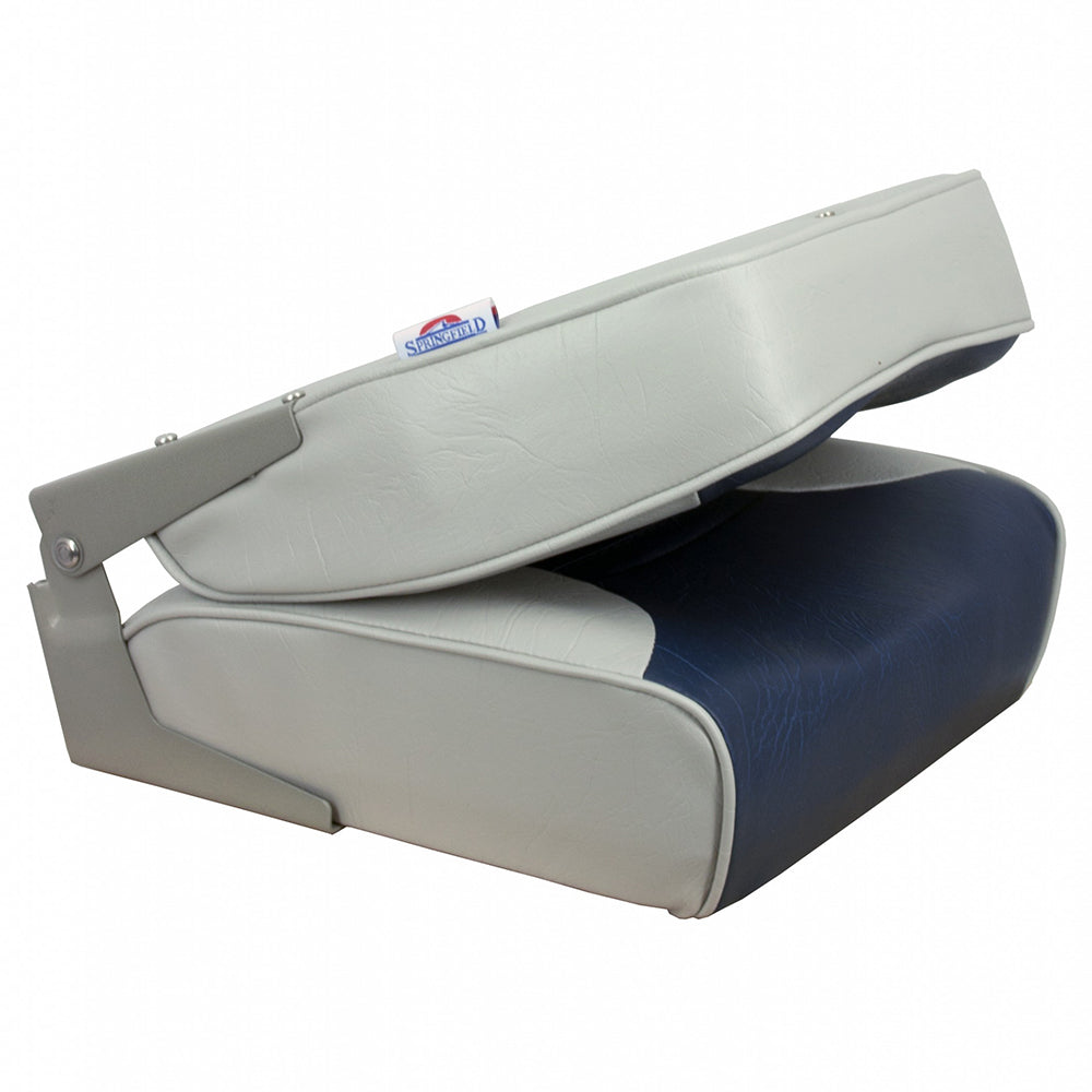 Springfield Economy Multi-Color Folding Seat - Grey/Blue [1040651] - 0