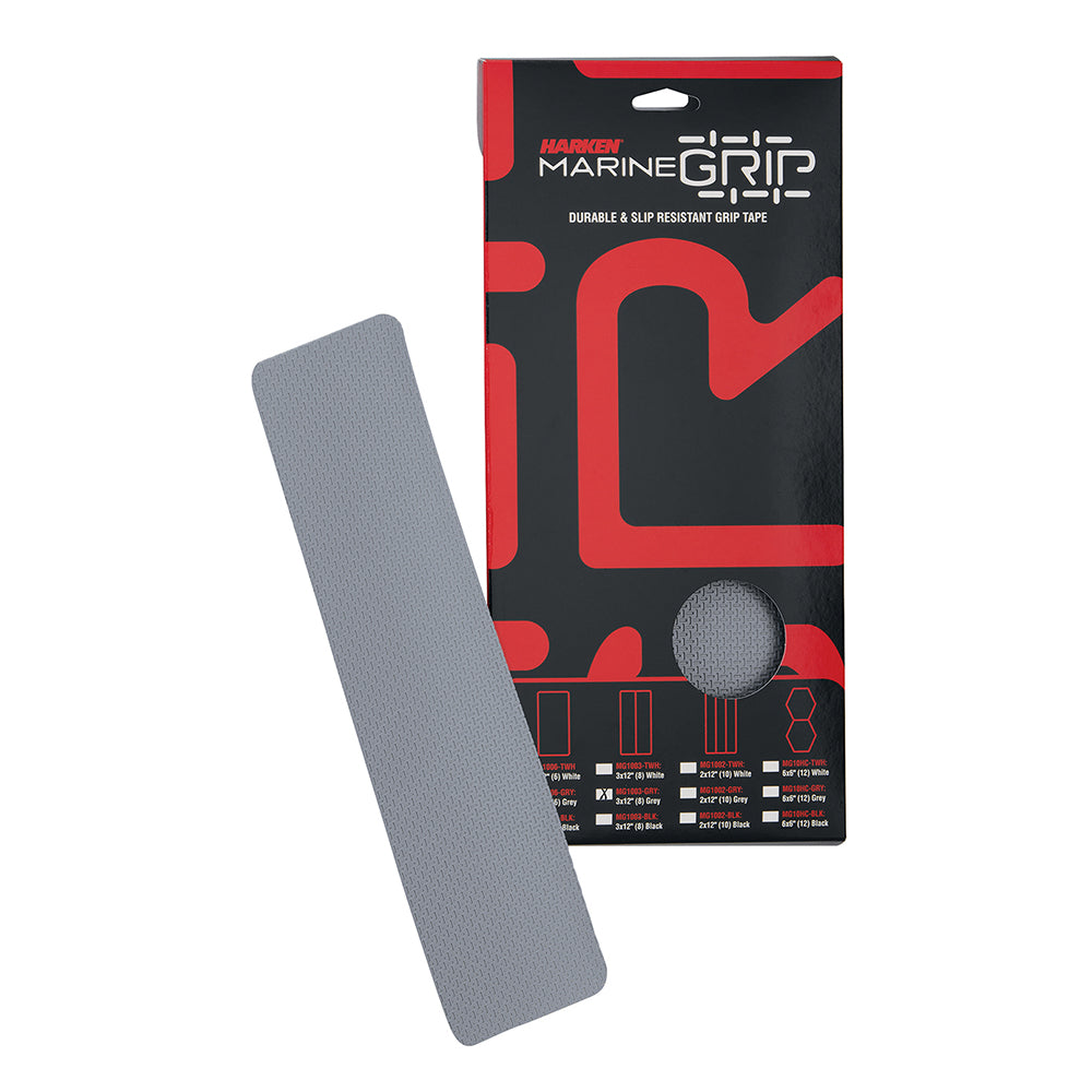 Harken Marine Grip Tape - 3 x 12&quot; - Grey - 8 Pieces [MG1003-GRY]