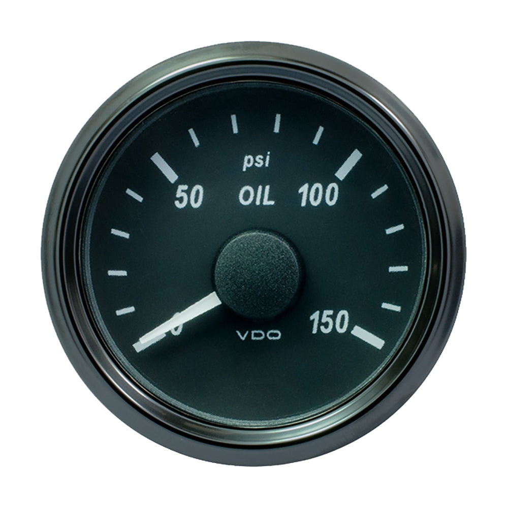 VDO SingleViu 52mm (2-1/16&quot;) Oil Pressure Gauge - 150 PSI [A2C3833240030]