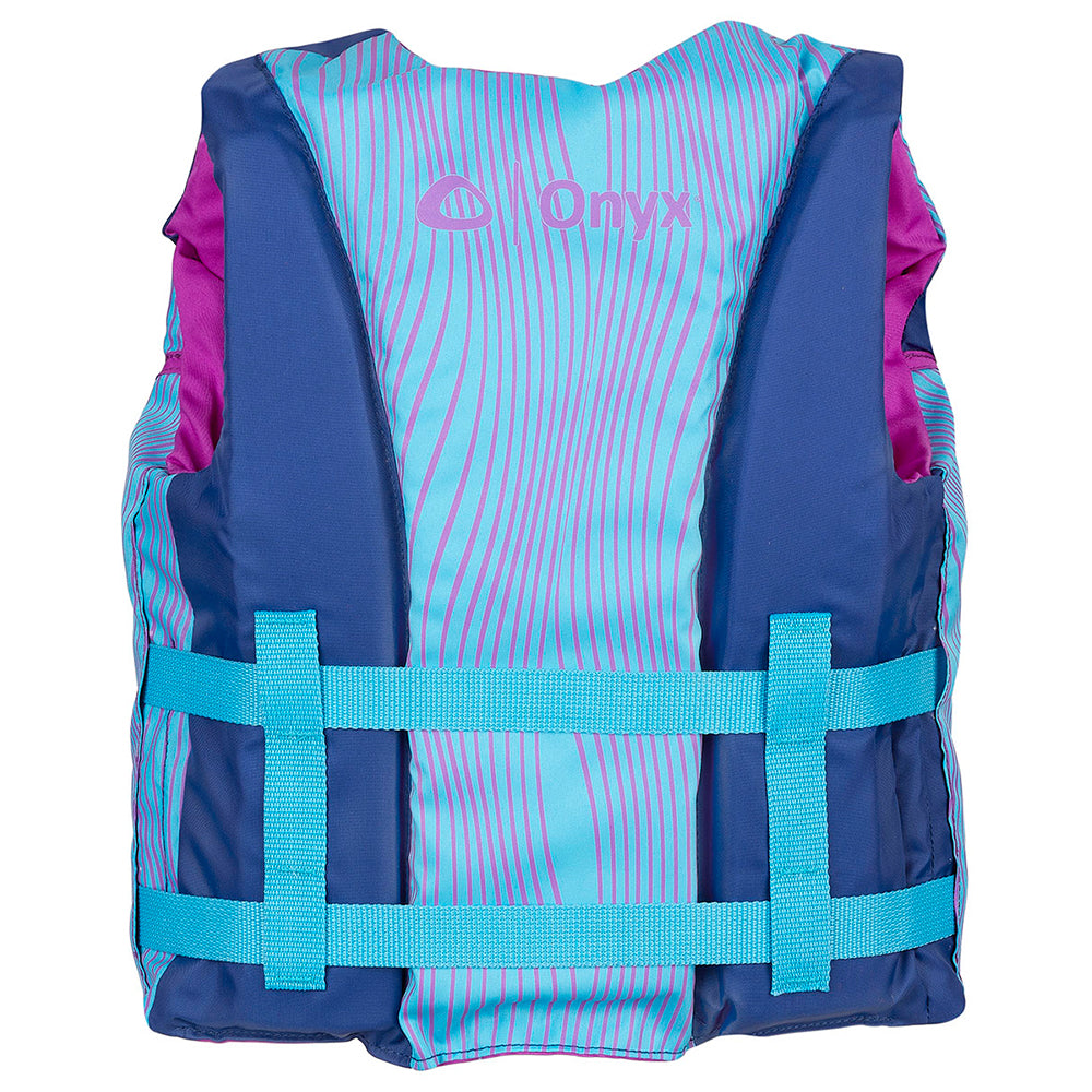 Onyx Shoal All Adventure Youth Paddle  Water Sports Life Jacket - Blue [121000-500-002-21] - 0