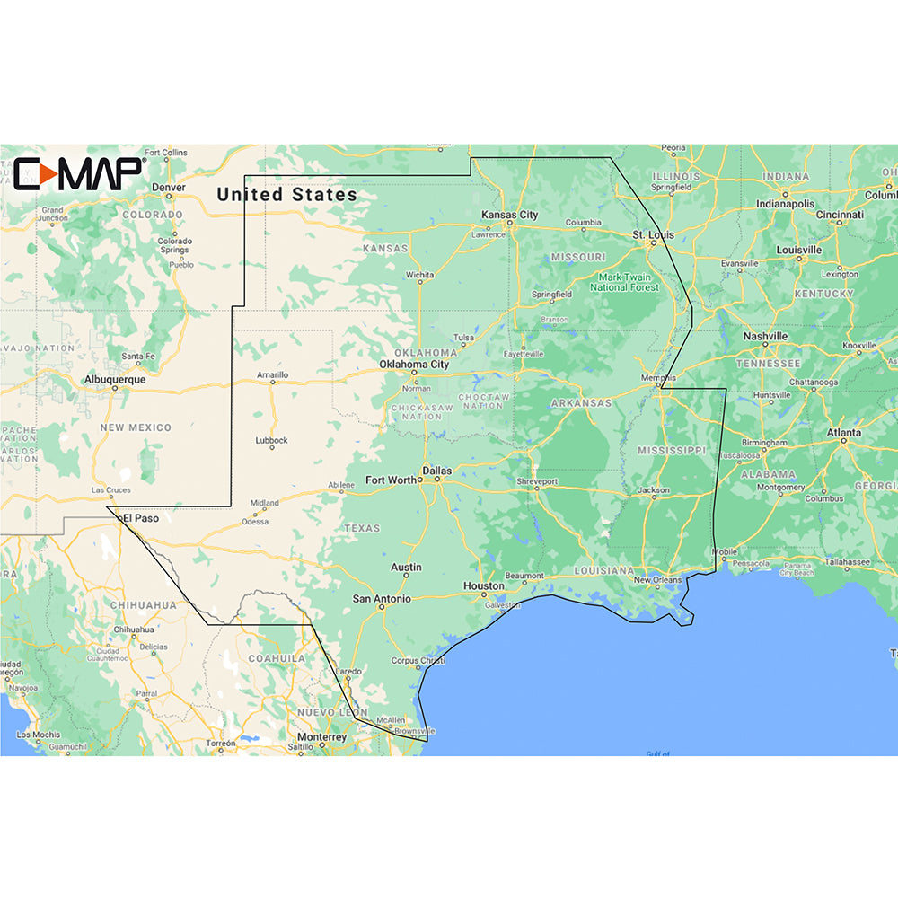 C-MAP M-NA-Y215-MS US Lakes South Central REVEAL Inland Chart [M-NA-Y215-MS]