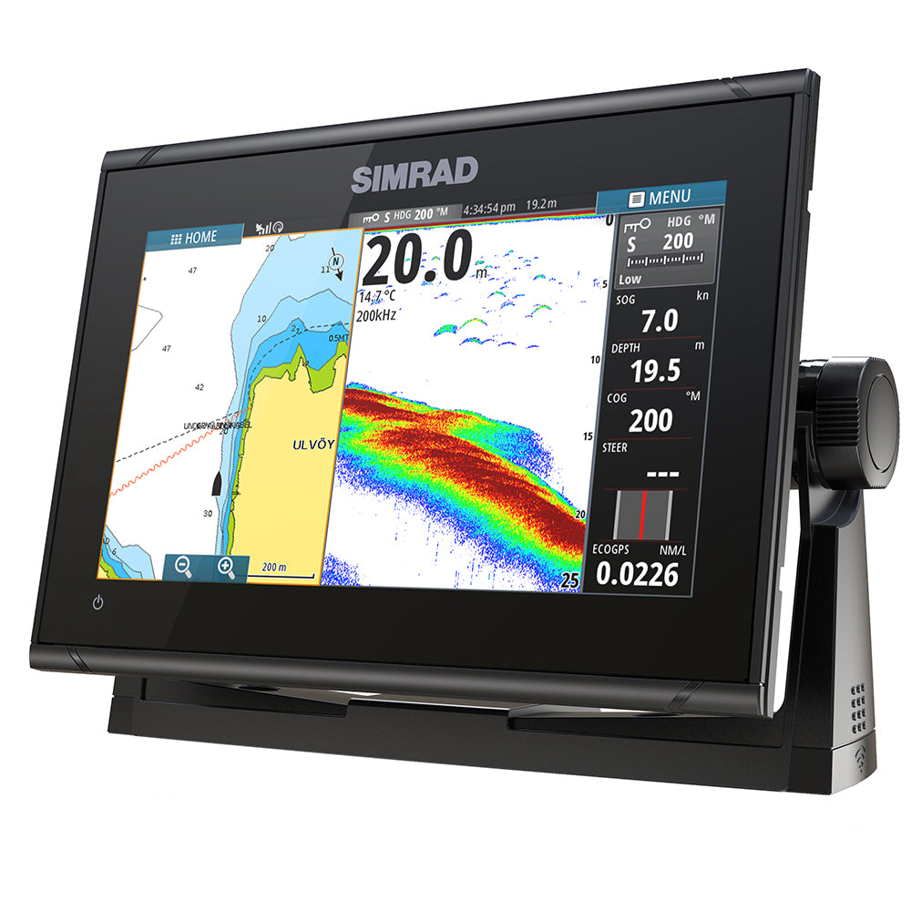 Simrad GO9 XSE Chartplotter / Fishfinder w/C-MAP Discover Chart - No Transducer [000-13210-002]