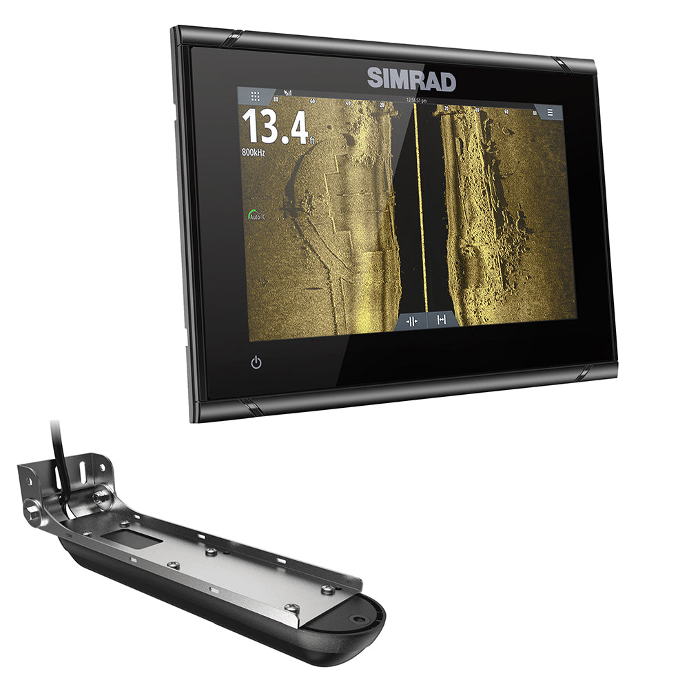 Simrad GO7 XSR Chartplotter / Fishfinder w/Active Imaging 3-in-1 Transom Mount Transducer  C-MAP Discover Chart [000-14838-002]