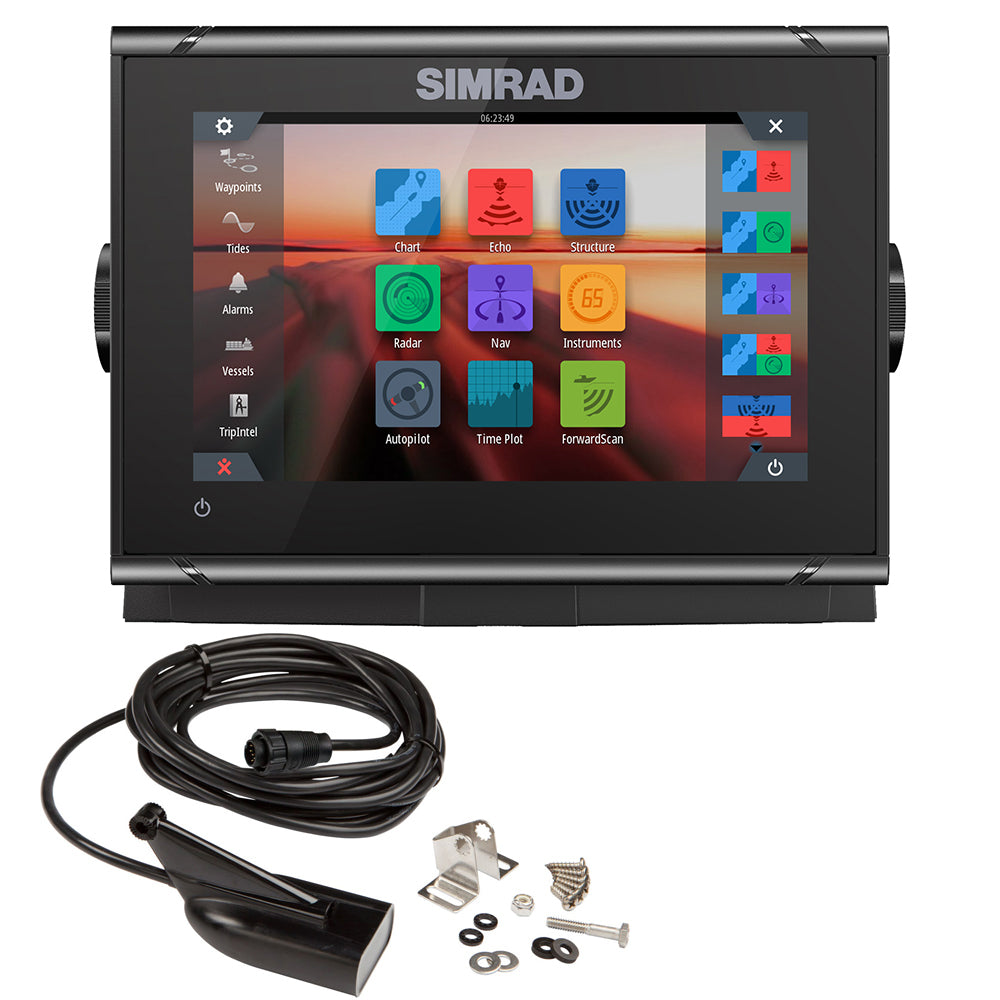 Simrad GO7 XSR Chartplotter / Fishfinder w/HDI Transom Mount Transducer  C-MAP Discover Chart [000-14326-002]