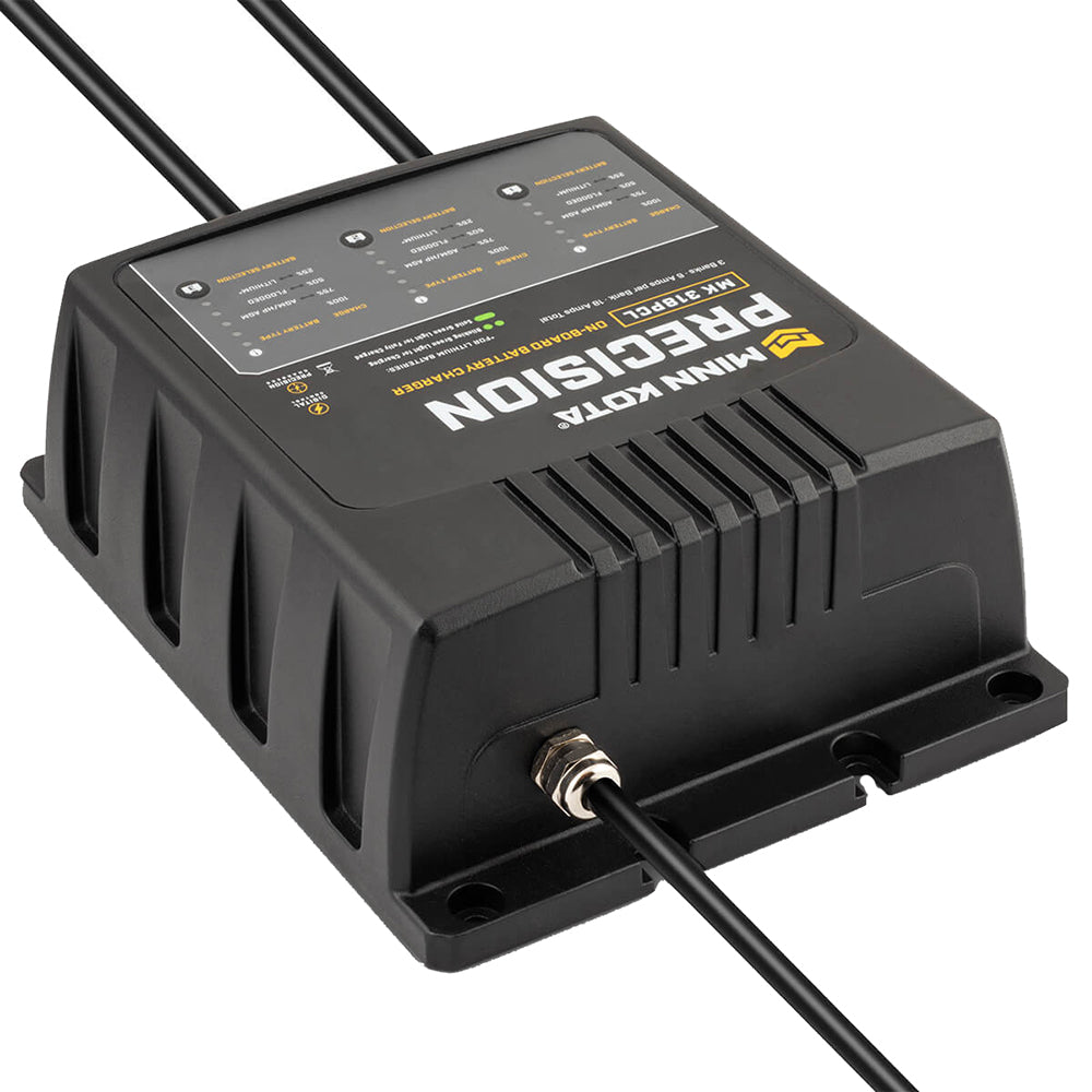 Minn Kota On-Board Precision Charger MK-318 PCL 3 Bank x 6 AMP LI Optimized Charger [1833181] - 0