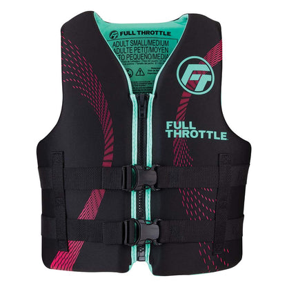 Full Throttle Adult Rapid-Dry Life Jacket - L/XL - Aqua/Black [142100-505-050-22]