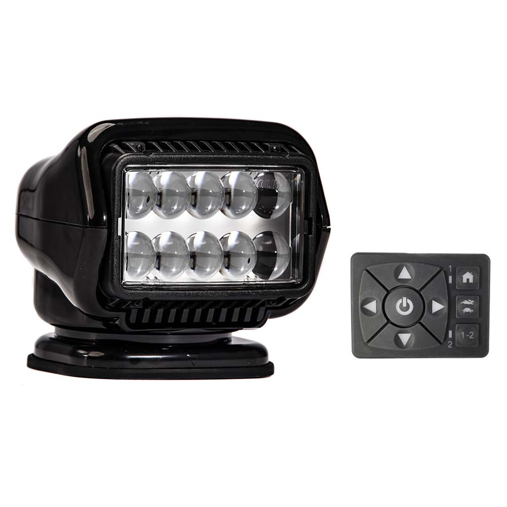 Golight Stryker ST Series Permanent Mount Black 12V LED w/Hard Wired Dash Mount Remote [30214ST]