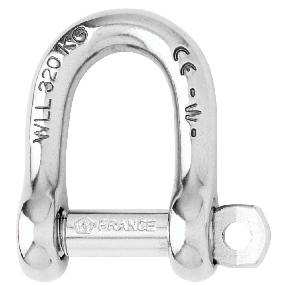 Wichard Self-Locking D Shackle - Diameter 6mm - 1/4&quot; [01203]