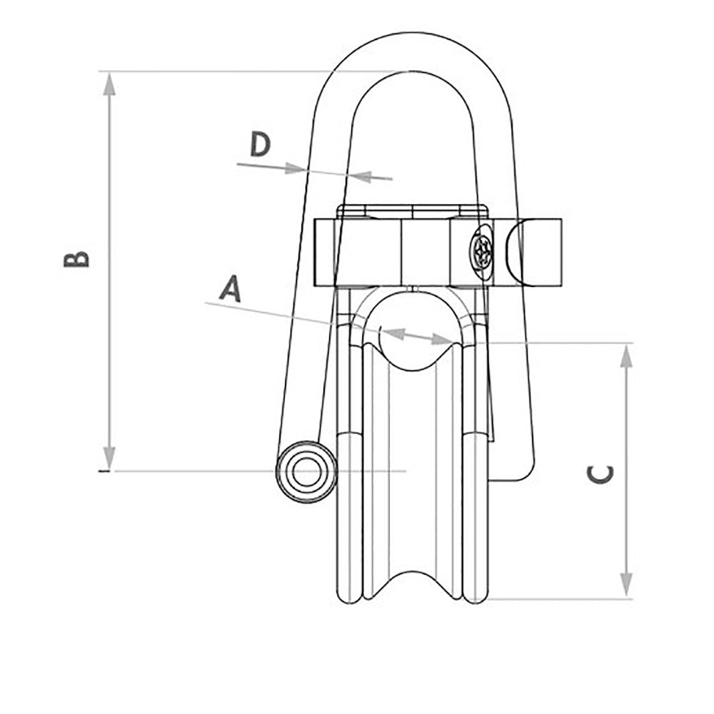 Wichard Soft Snatch Block - 12mm Rope Size [36020] - 0