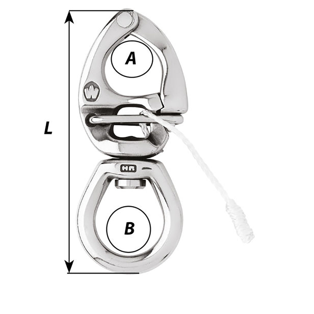 Wichard HR Quick Release Snap Shackle w/Large Bail - Length 4-3/4&quot; [02776]