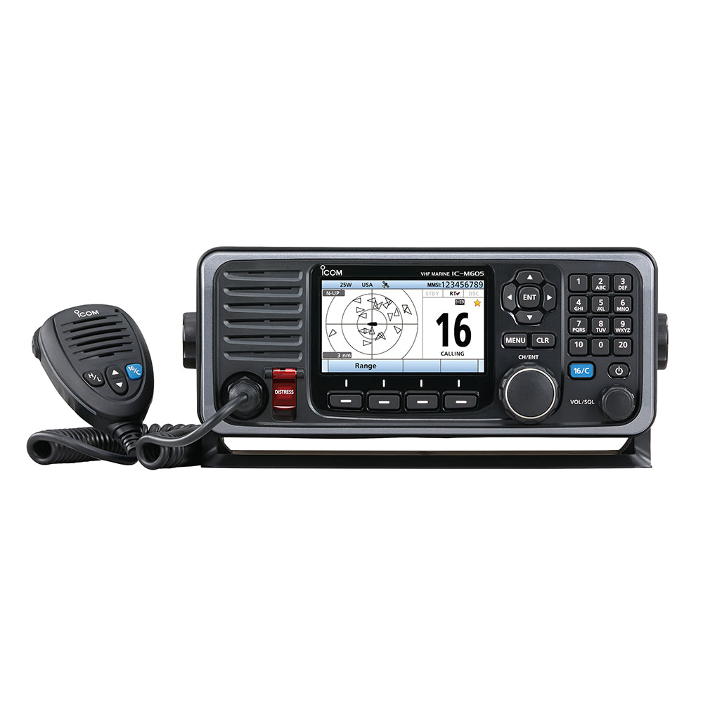 Icom M605 Fixed Mount 25W VHF w/Color Display [M605 31]