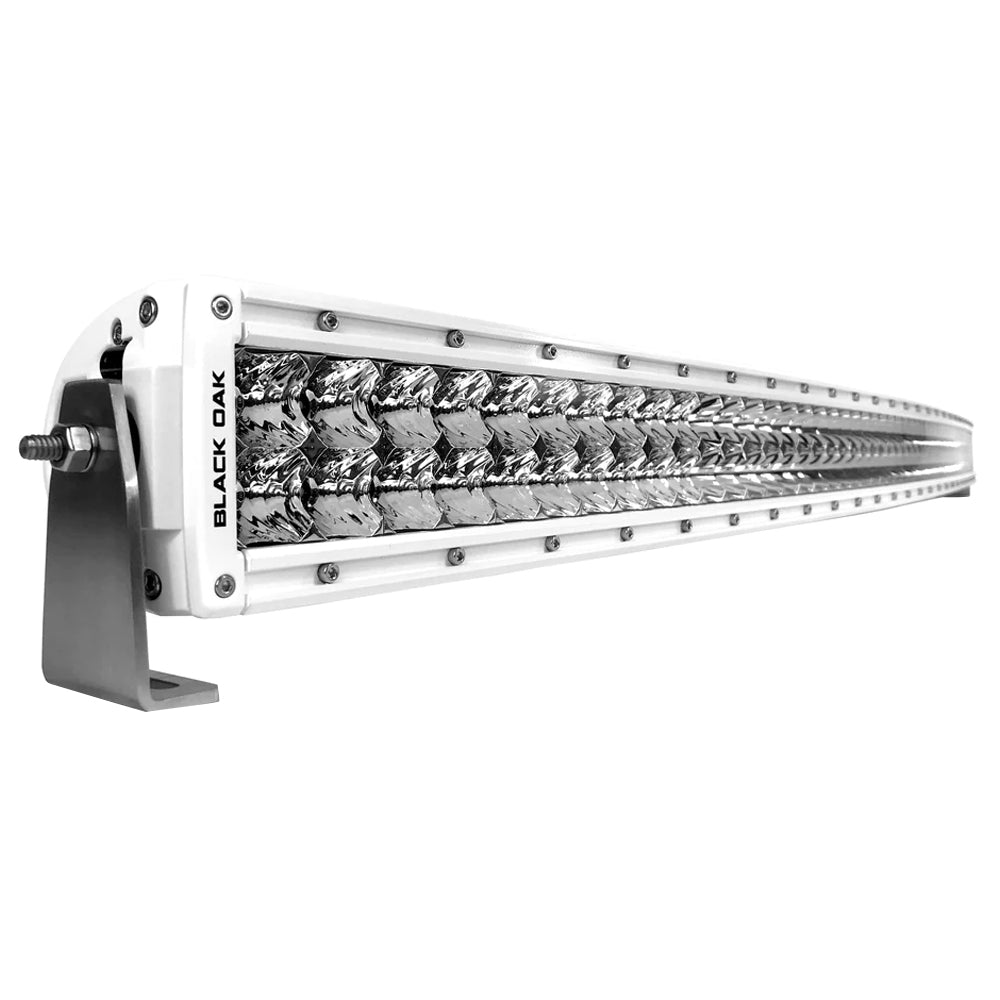 Black Oak Pro Series 3.0 Curved Double Row 50&quot; LED Light Bar - Combo Optics - White Housing [50CCM-D5OS]