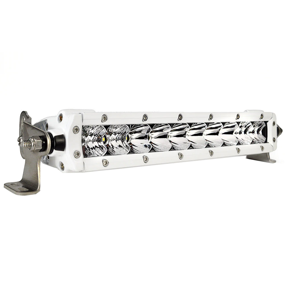 Black Oak Pro Series 3.0 Single Row 10&quot; LED Light Bar - Combo Optics - White Housing [10CM-S5OS]