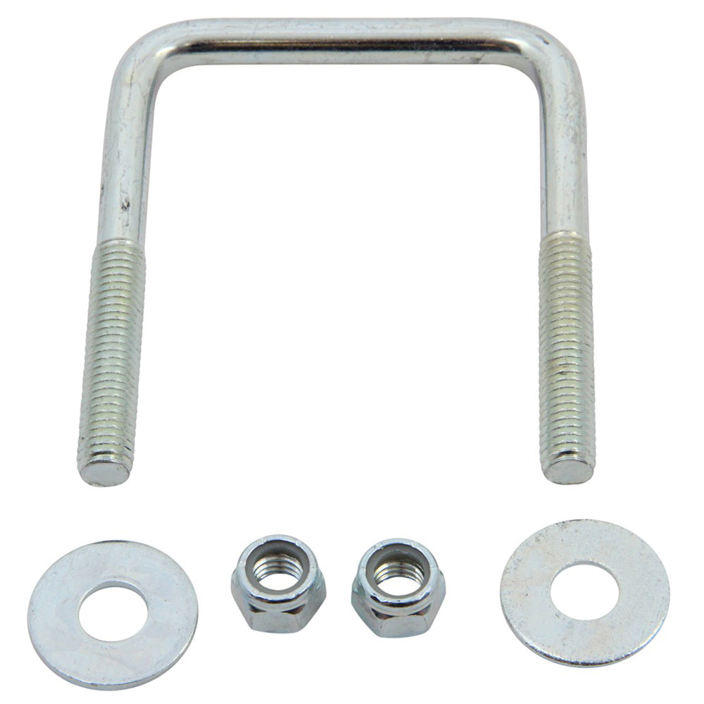 C.E. Smith Zinc U-Bolt 7/16&quot;-14 X 3-1/8&quot; X 4&quot; w/Washers  Nuts - Square [15253A]