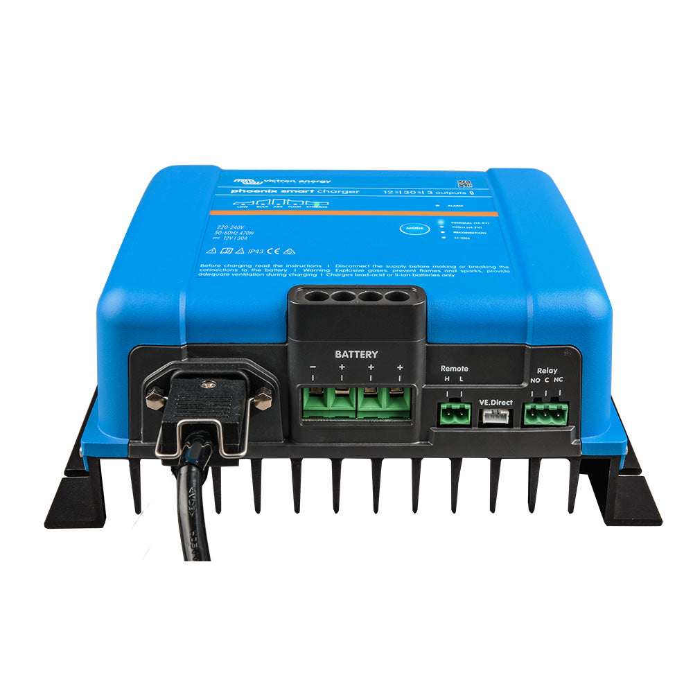 Victron Phoenix Smart IP43 Charger 12/30 (3) 120-240VAC Requires 5-15P Mains Cord [PSC123053095] - 0