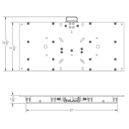 TACO 11-1/8&quot; x 24&quot; Manual Seat Slide [M20-2411]