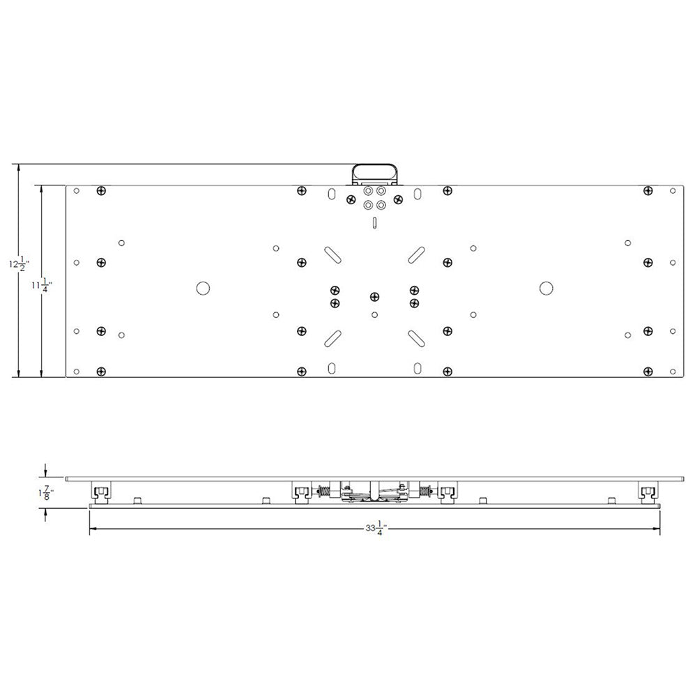 TACO 11-1/8&quot; x 36&quot; Manual Seat Slide [M20-3611]