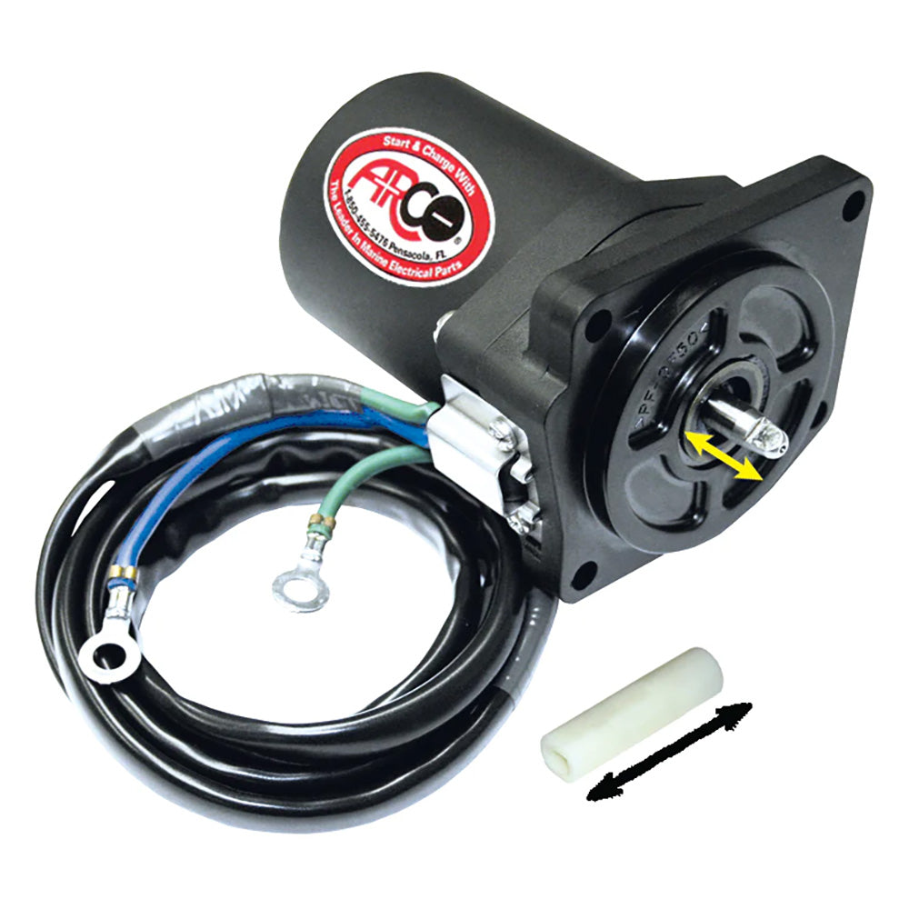 ARCO Marine Replacement Outboard Tilt Trim Motor - Yamaha-4 Bolt, 5/8&quot; Flat Blade Shaft [6258]