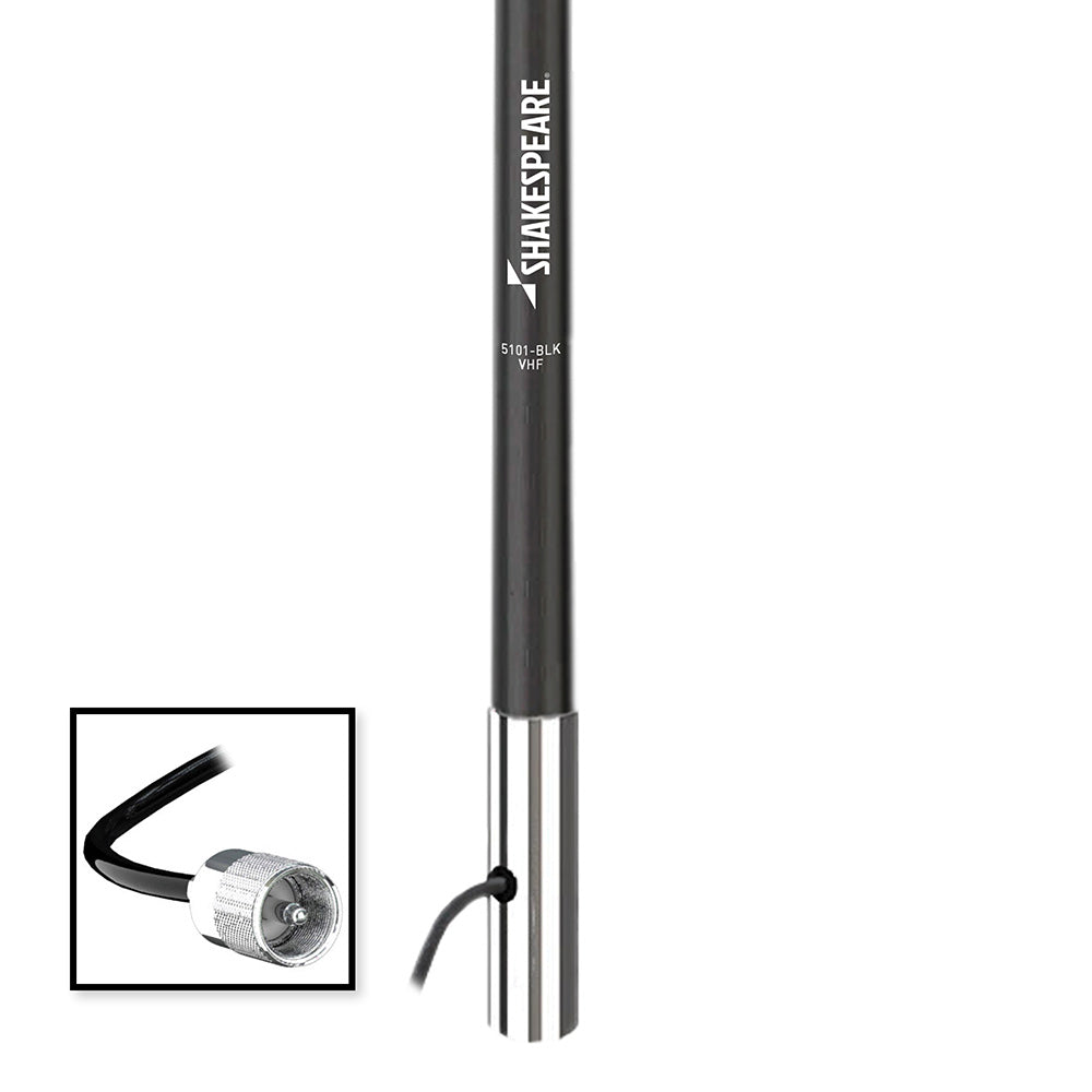 Shakespeare 5101 8 Classic VHF Antenna w/15' RG-58 Cable - Black [5101-BLK] - 0