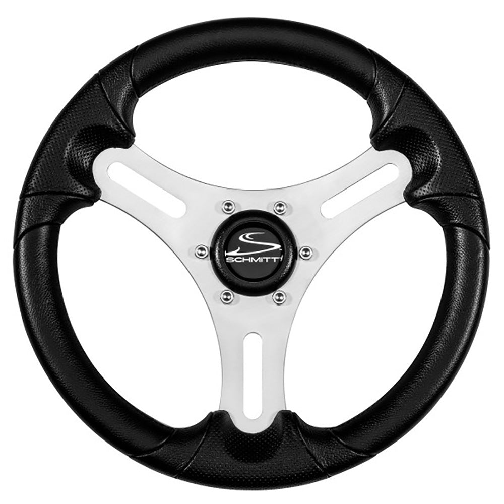 Schmitt Marine Torcello Lite 13&quot; Wheel - Black Polyurethane Wheel w/Silver Spokes  Black Cap- 3/4&quot; Tapered Shaft [PU063104-01R]