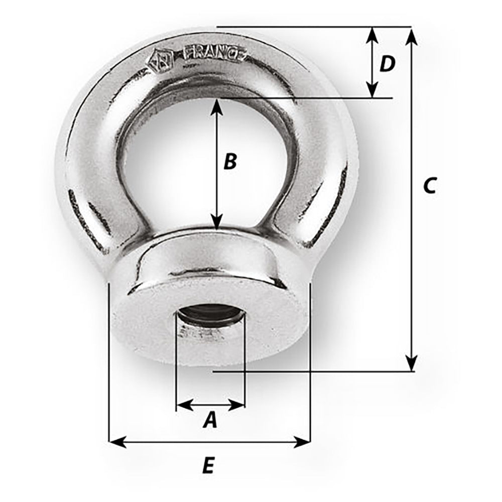 Wichard 8mm Eye Nut - 21/32&quot; Diameter [06344]