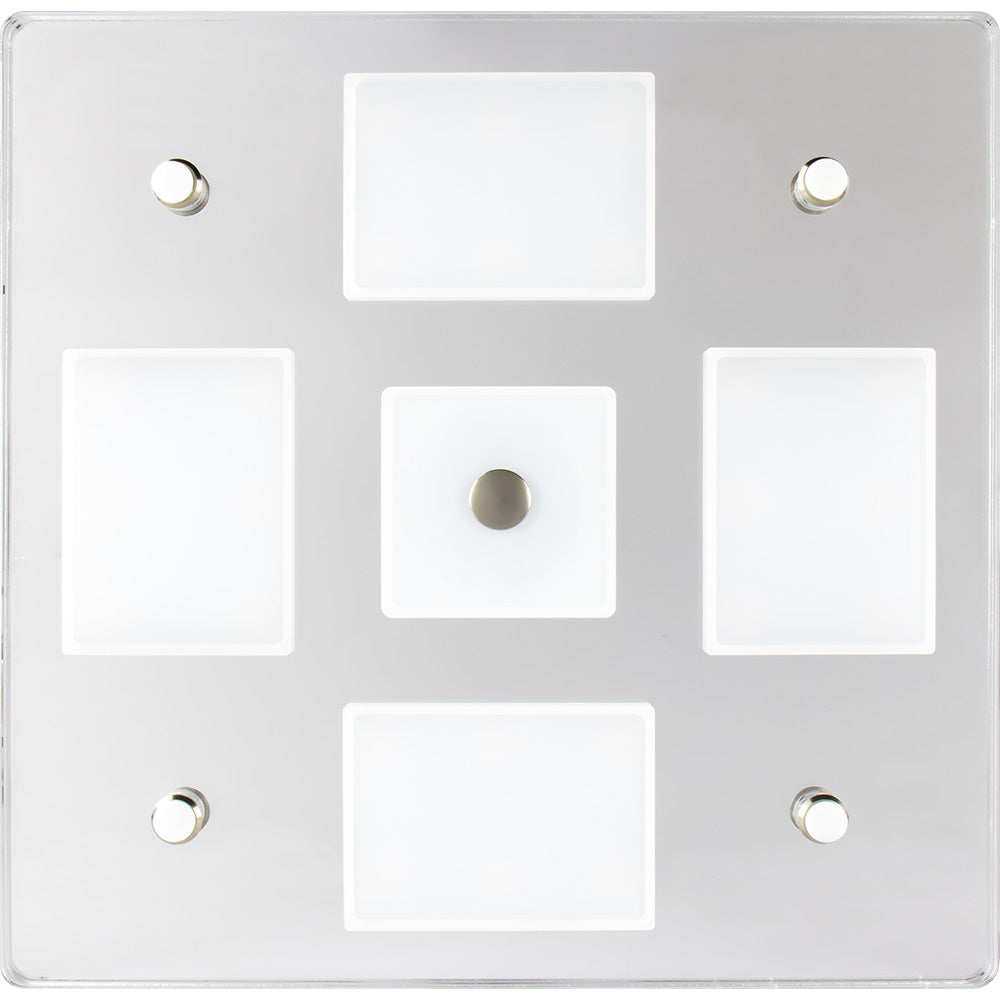 Sea-Dog Square LED Mirror Light w/On/Off Dimmer - White  Blue [401840-3] - 0