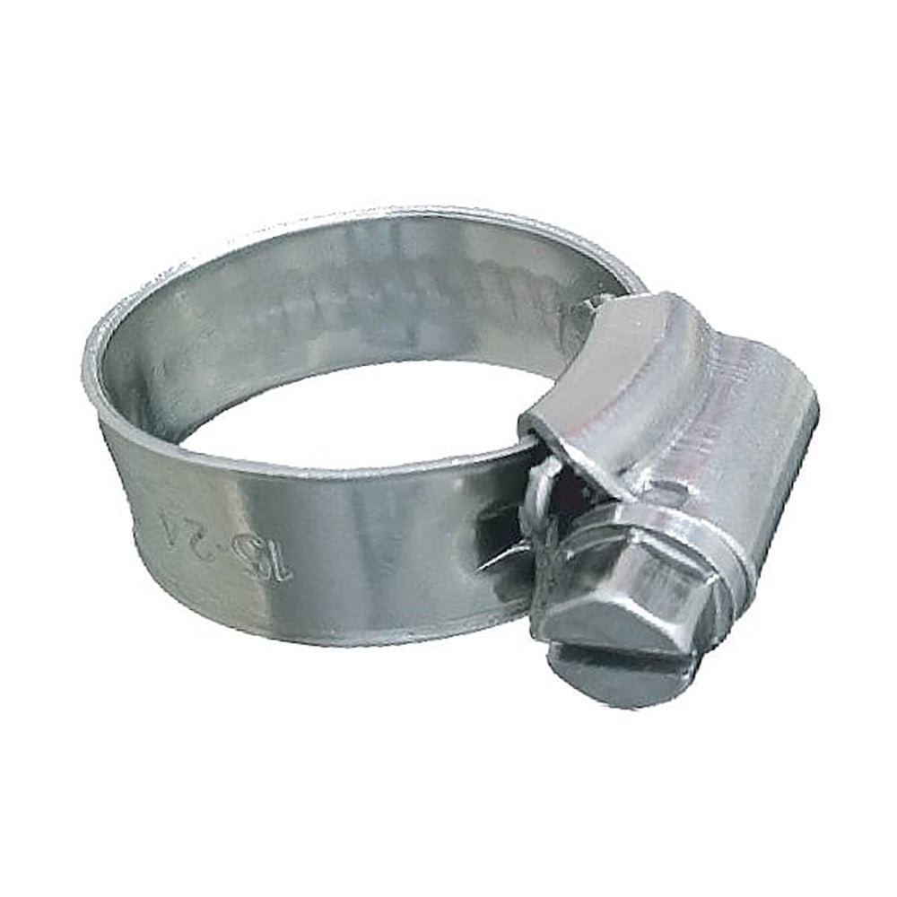 Trident Marine 316 SS Non-Perforated Worm Gear Hose Clamp - 3/8&quot; Band - (5/16&quot;  9/16&quot;) Clamping Range - 10-Pack - SAE Size 3 [705-0141]