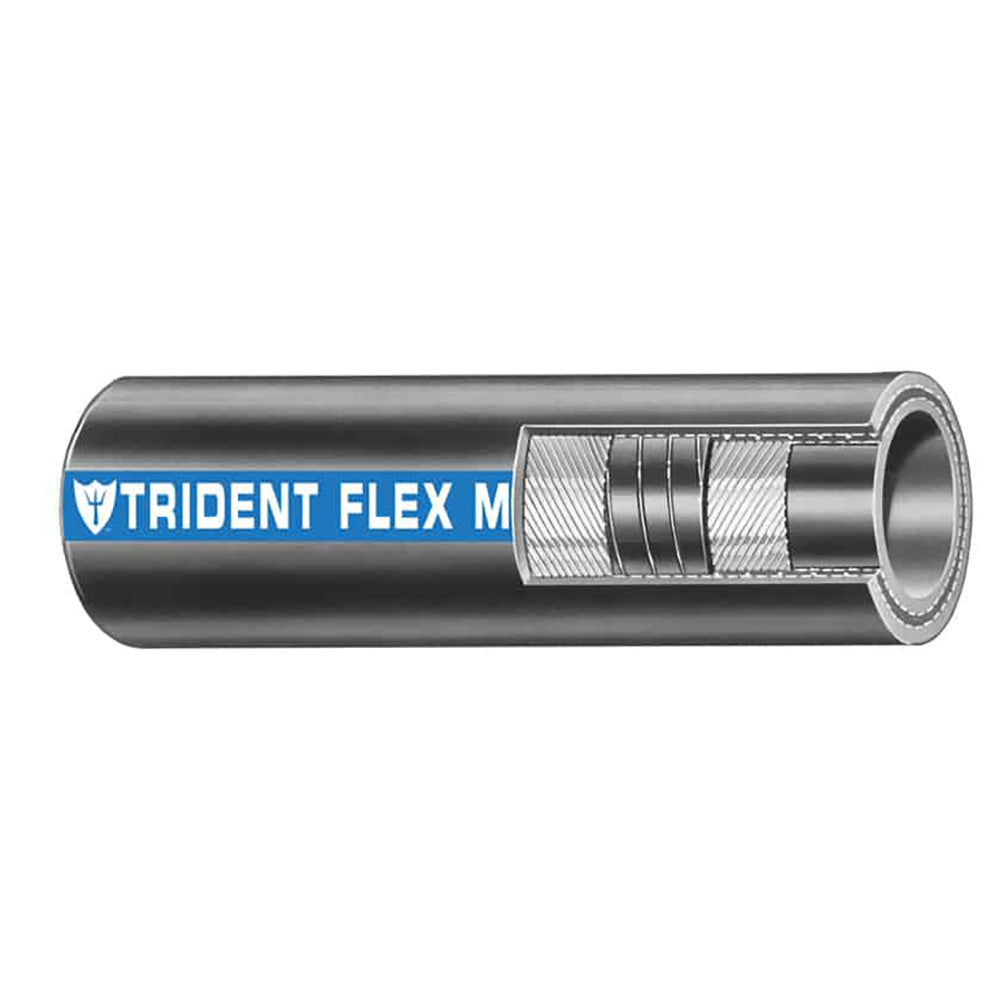 Trident Marine 1&quot; Flex Marine Wet Exhaust  Water Hose - Black - Sold by the Foot [100-1006-FT]