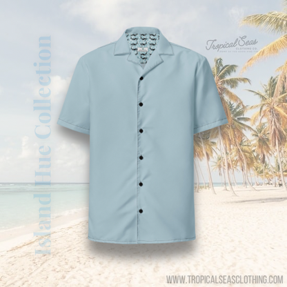 Shark Skin Blue Button Shirt