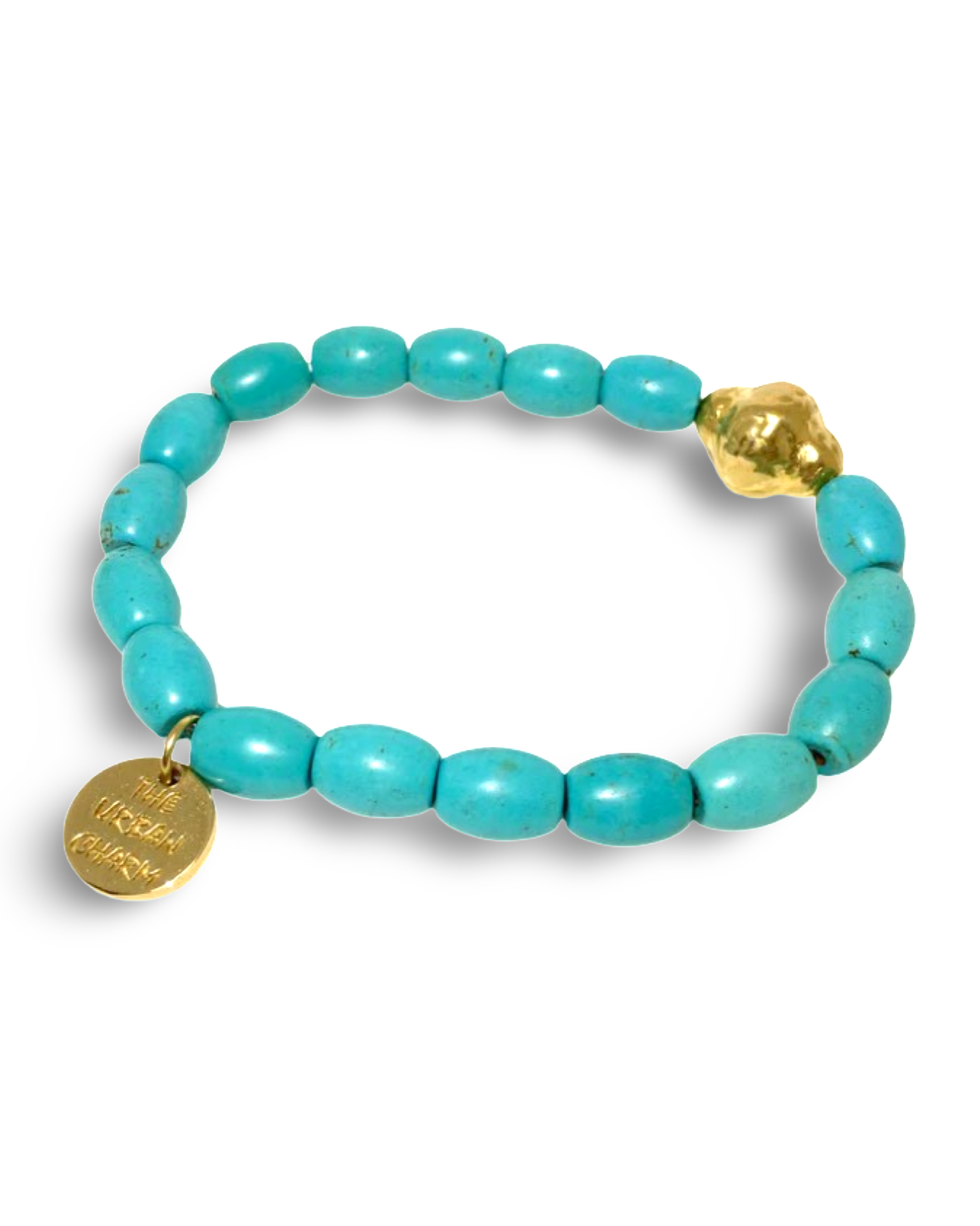 Natural Turquoise Healing Mantra Bracelet