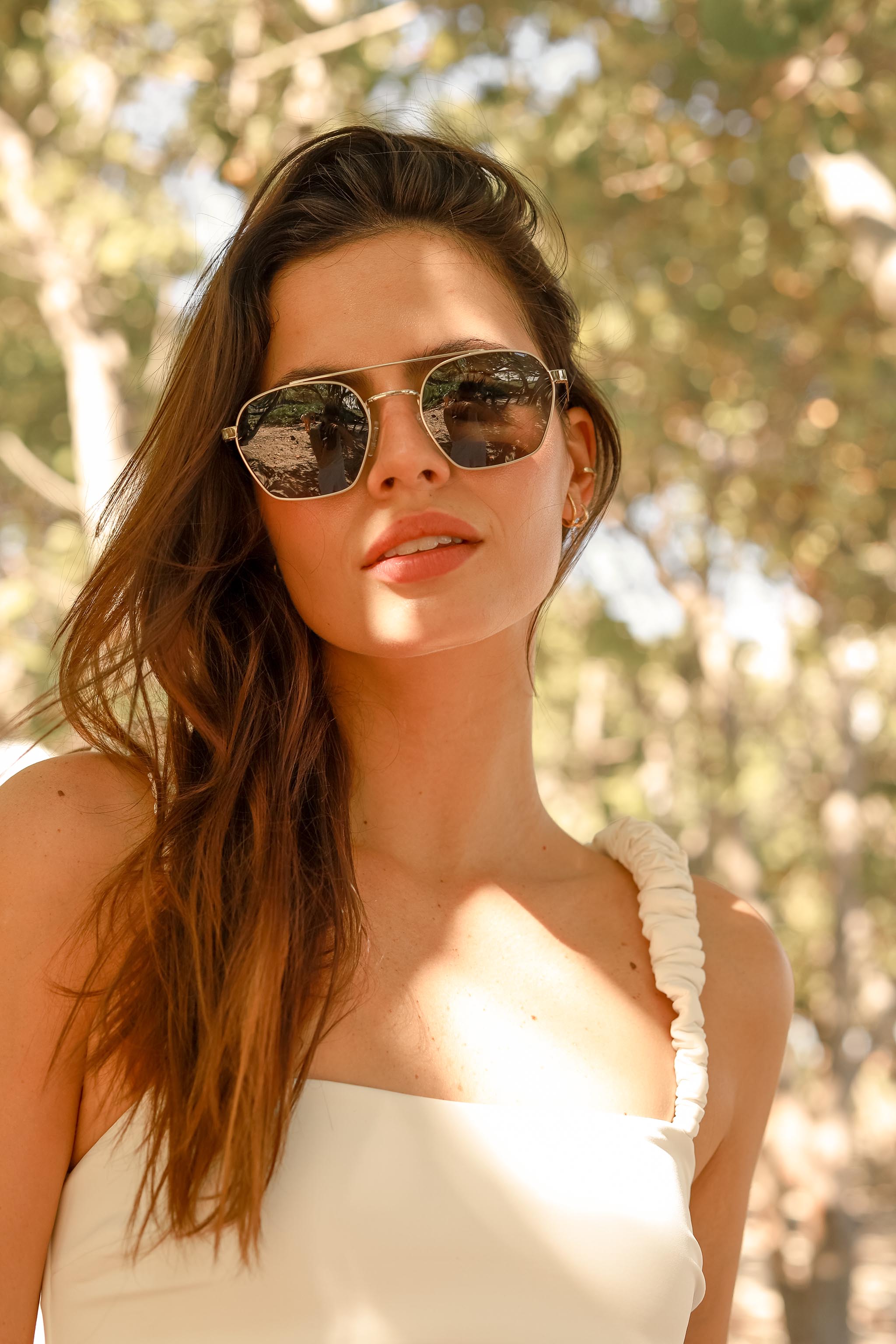 Woodcrest Silver Sunglasses