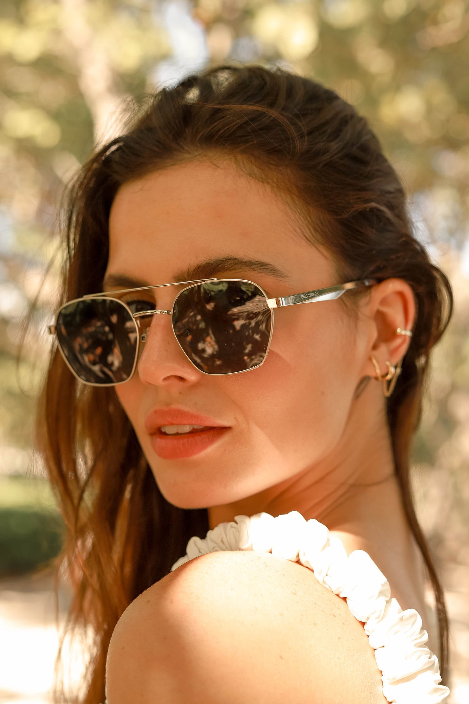 Woodcrest Silver Sunglasses