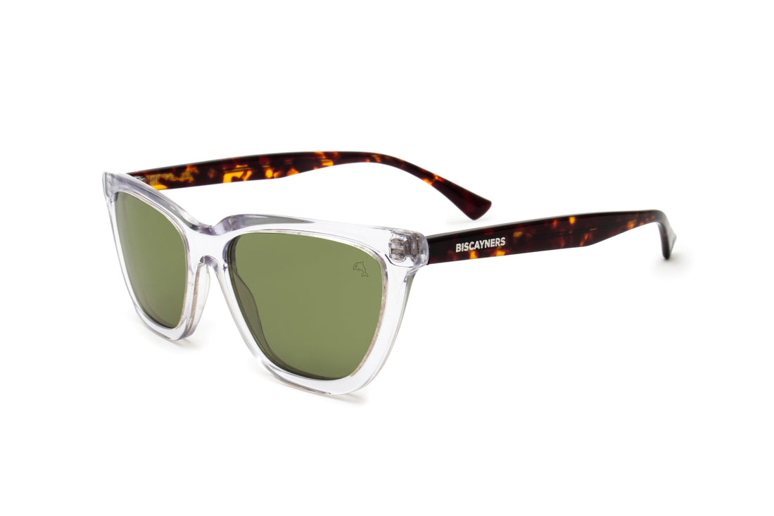 Mashta Crystal Green Sunglasses