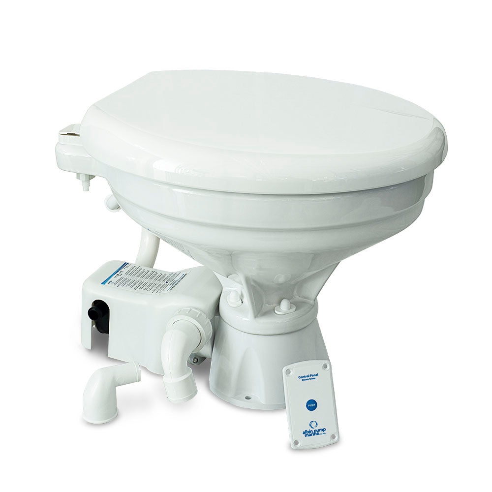 Albin Group Marine Toilet Standard Electric EVO Comfort - 12V [07 - 02 - 006]