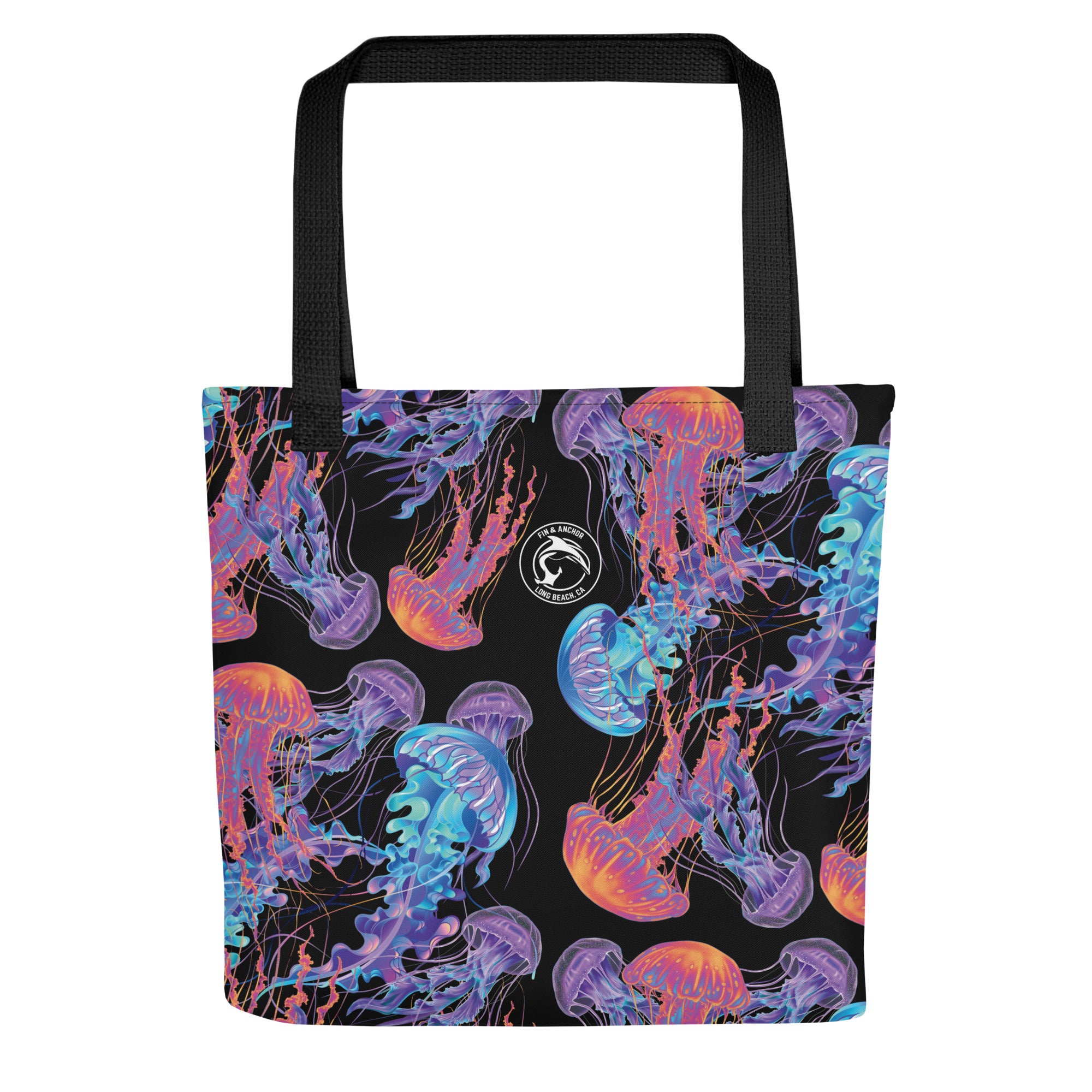 Neon Jellyfish Carryall Tote Bag - 0