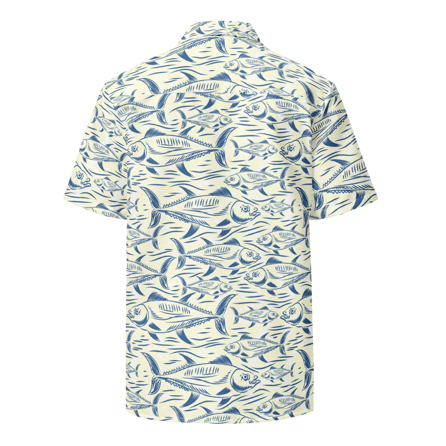 Bonito Island Hawaiian Button Shirt: Dive Into Tuna Mayhem!