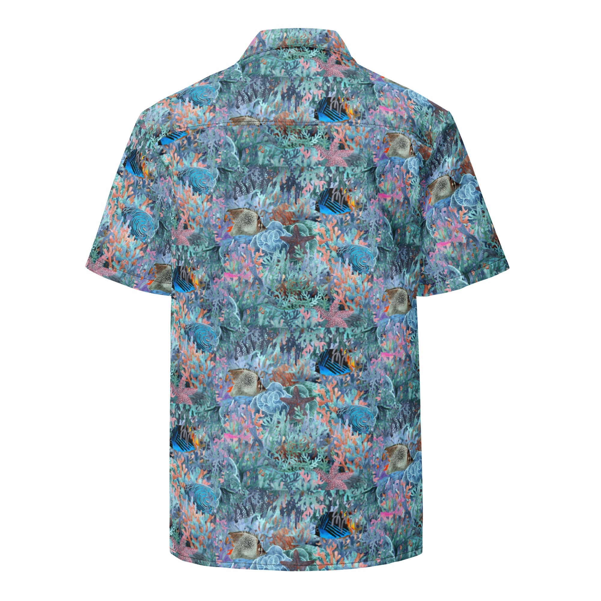 Marine Life Party Button Down Hawaiian Shirt - Coastal Summer 2024 Collection