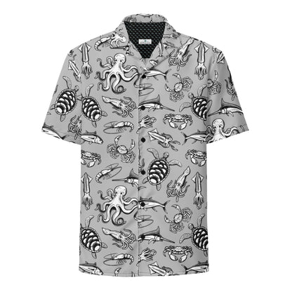 Night Dive Hawaiian Button Shirt: Dive Into Stylish Depths!