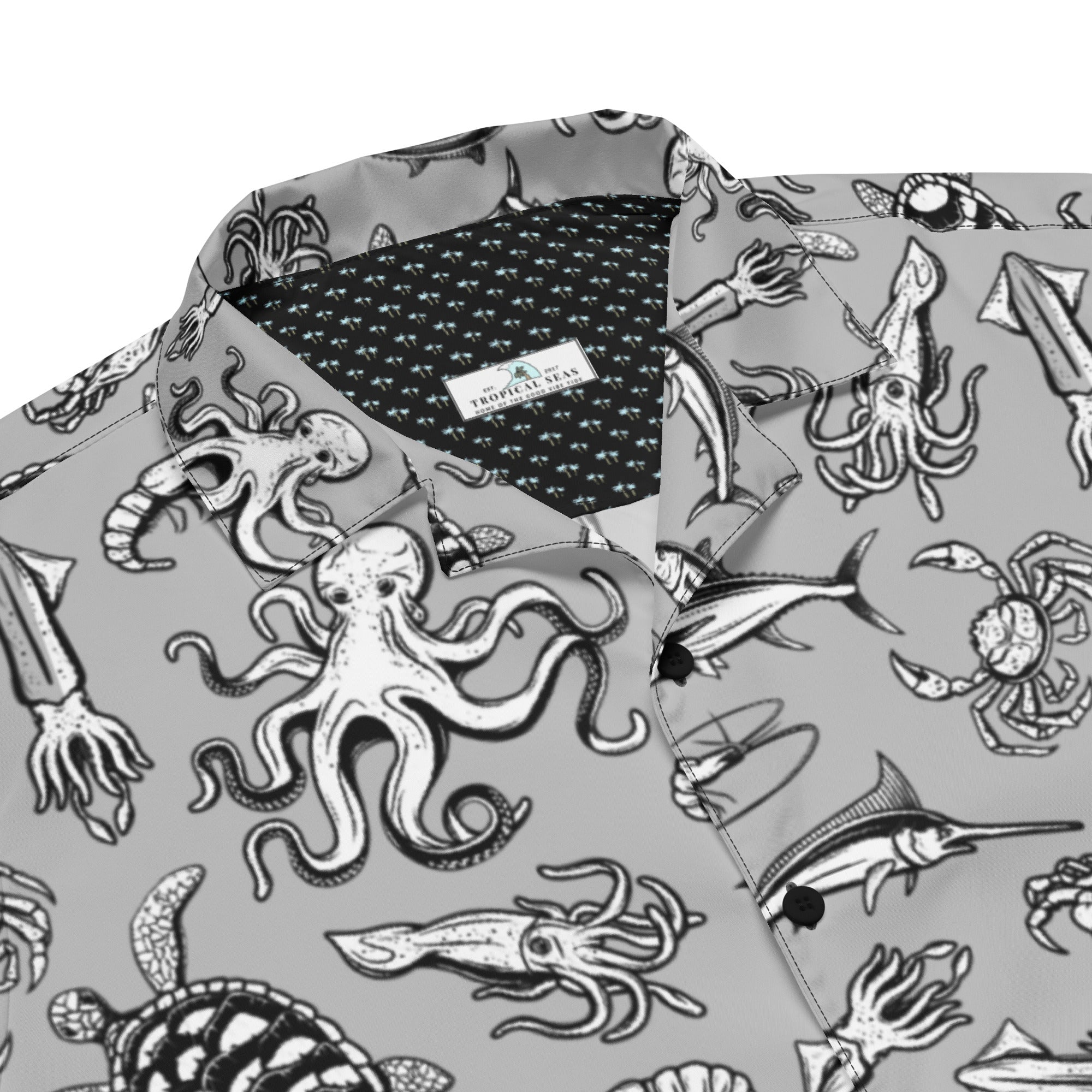 Night Dive Hawaiian Button Shirt: Dive Into Stylish Depths!