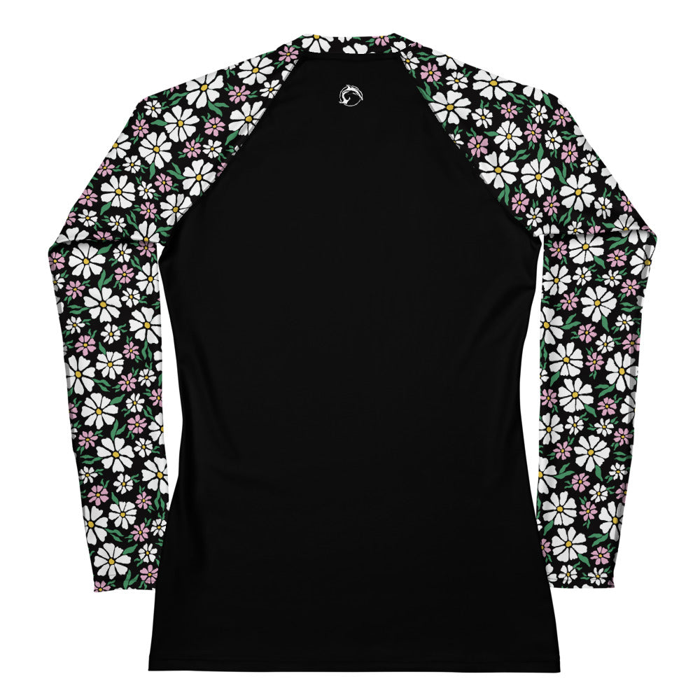 Women's UPF 50 Long Sleeve Sun Shirt - Daisies