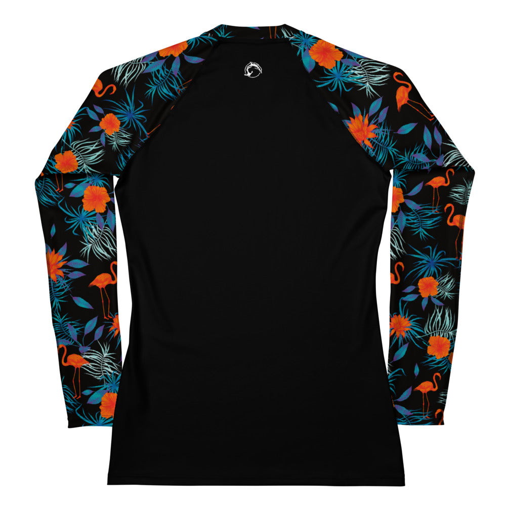 Women's UPF 50 Long Sleeve Sun Shirt - Flamingo Party