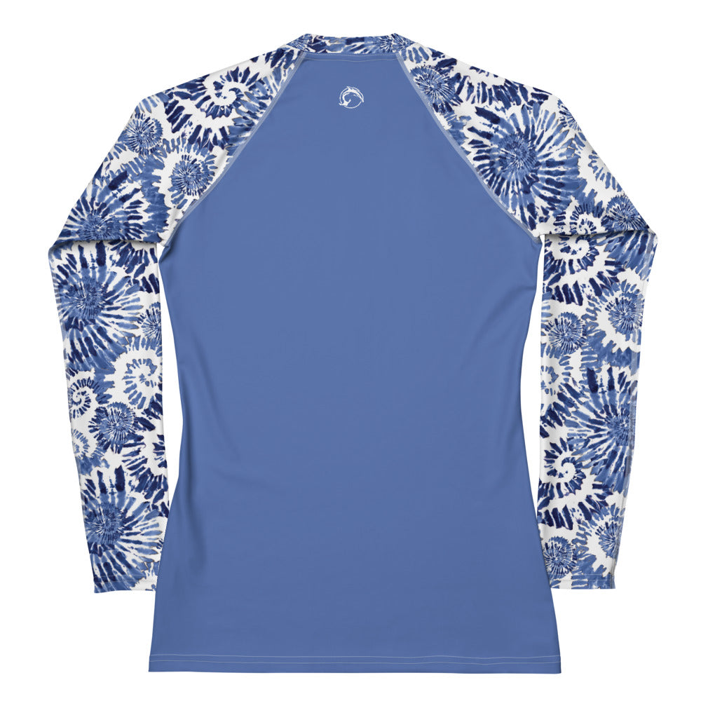 Women's UPF 50 Long Sleeve Sun Shirt - Seashell Swirls