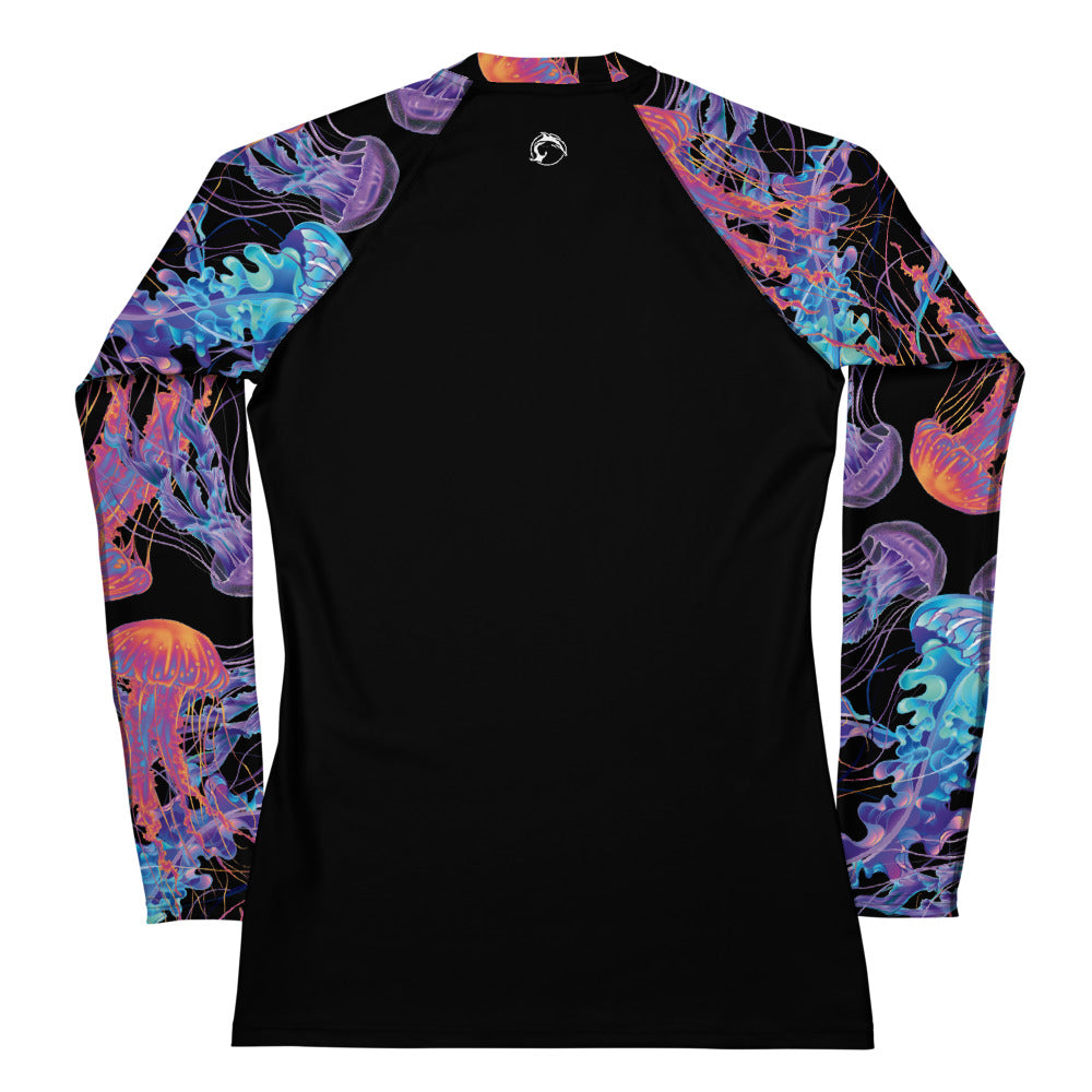 Women's UPF 50 Long Sleeve Sun Shirt – Neon Jellyfish