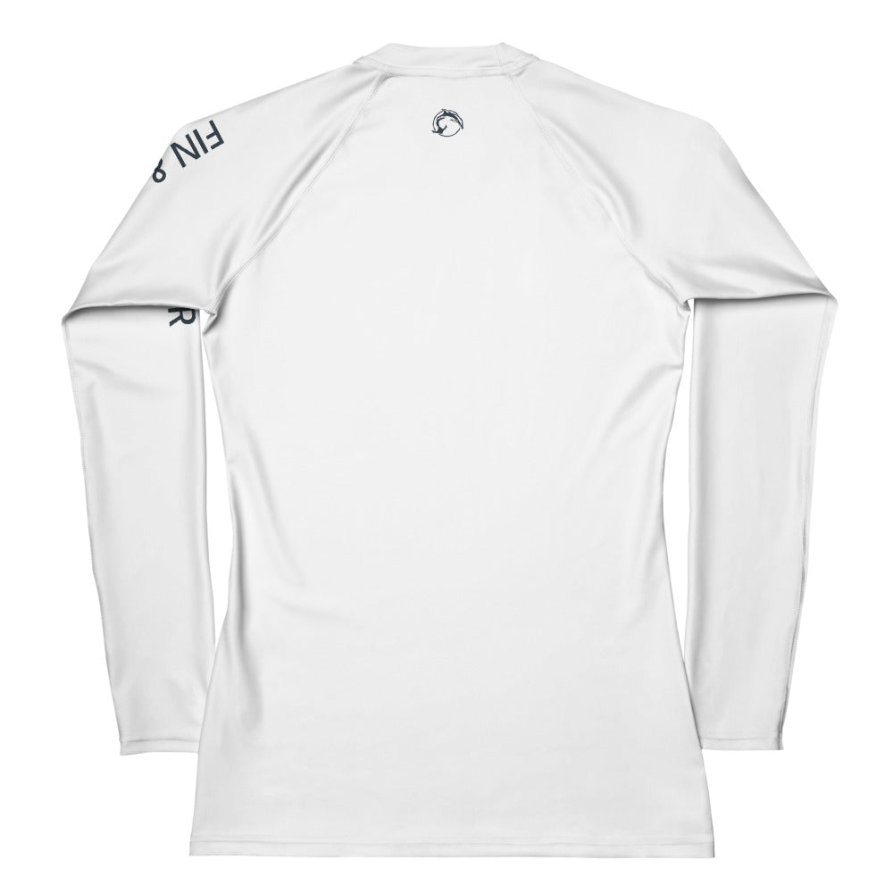 Women's UPF 50 Long Sleeve Sun Shirt - Glacier White