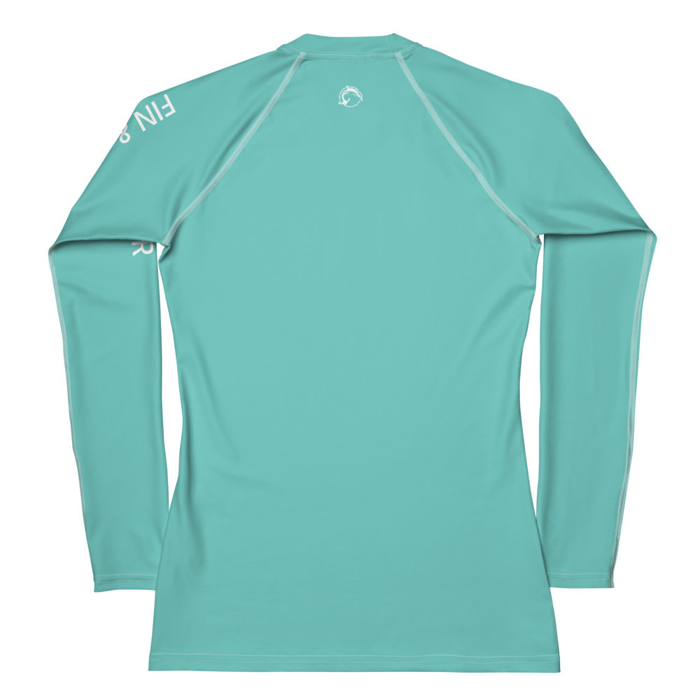 Women's UPF 50 Long Sleeve Sun Shirt - Churning Seafoam